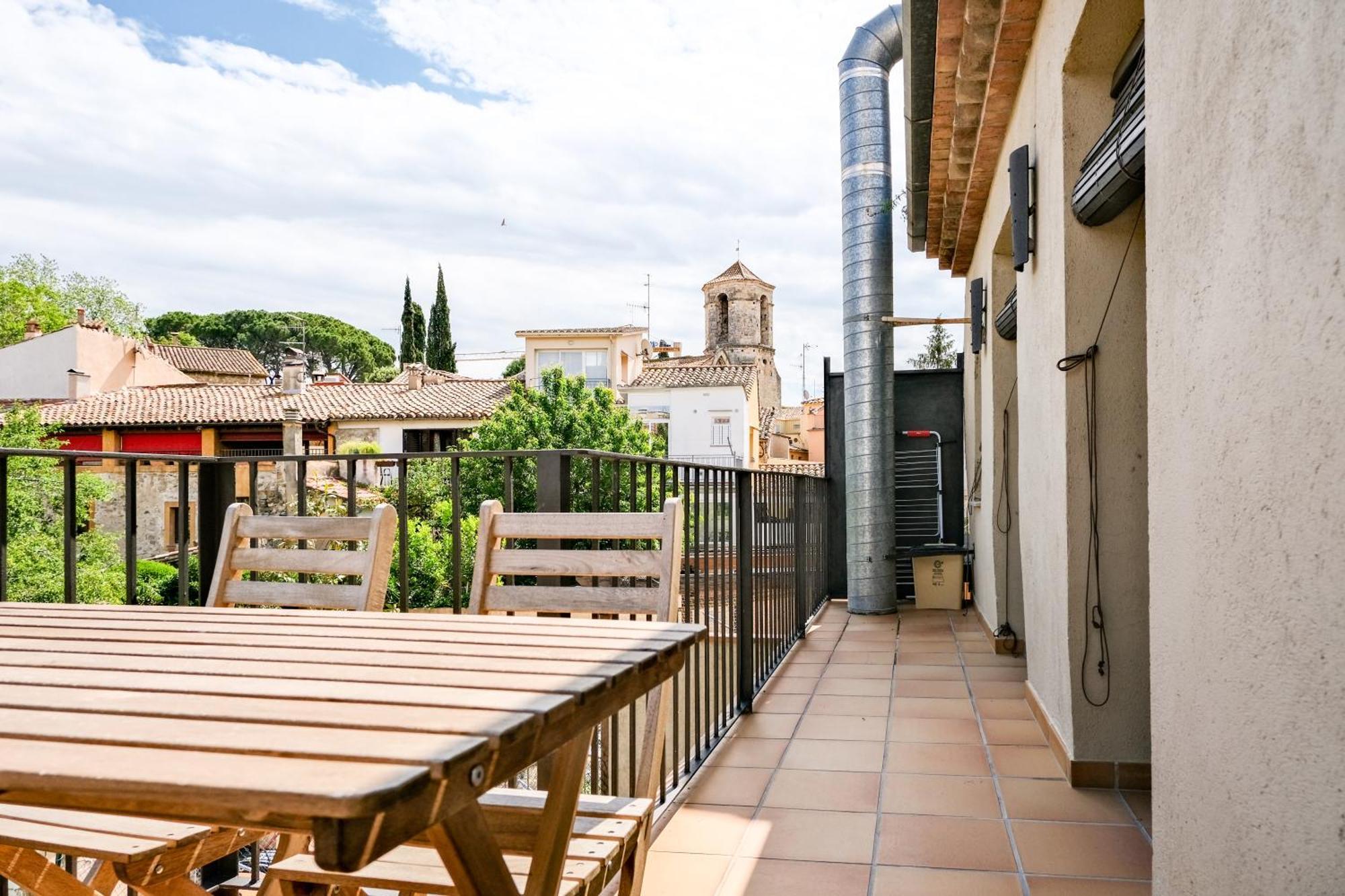 Ca Leudald 3 Apartamento En Besalu Con Terraza المظهر الخارجي الصورة